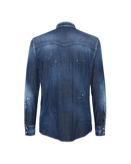 DSquared² Denim Shirts in het Blue voor heren