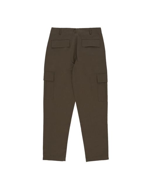 Propaganda Green Straight Trousers for men