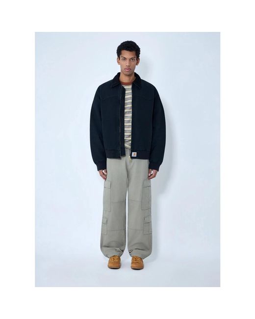 Carhartt Jassen ,Zwart ,Katoen Og Santa Fe Jacket in het Blue voor heren