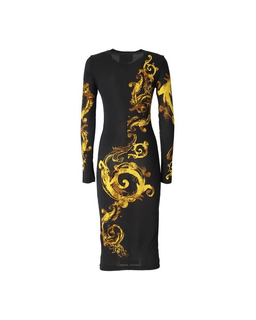 Versace Jeans Couture Black Midi Dresses