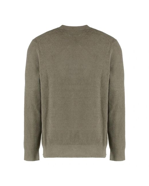 Boss Gray Round-Neck Knitwear for men