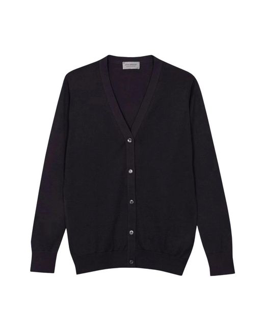 Cardigans John Smedley en coloris Blue