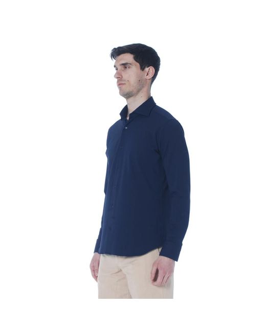 Caliban Blue Casual Shirts for men