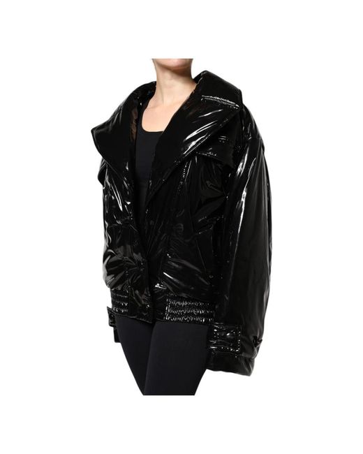 Dolce & Gabbana Button-Down Blouson Jacket in het Black