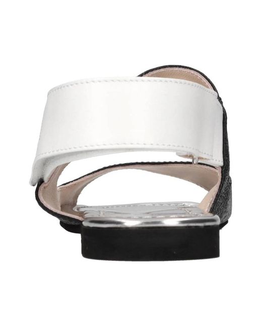 N°21 Black Flat Sandals