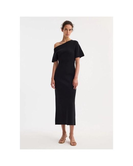 Midi Dresses Rohe de color Black