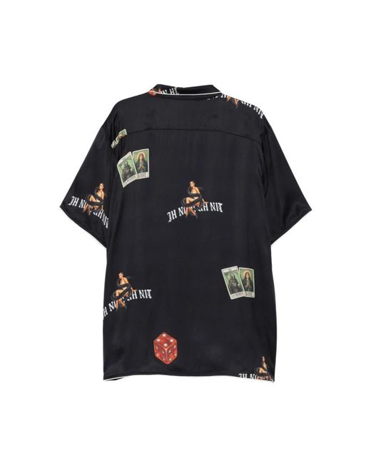 Ih Nom Uh Nit Black Short Sleeve Shirts for men
