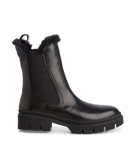 Tamaris Black Chelsea Boots
