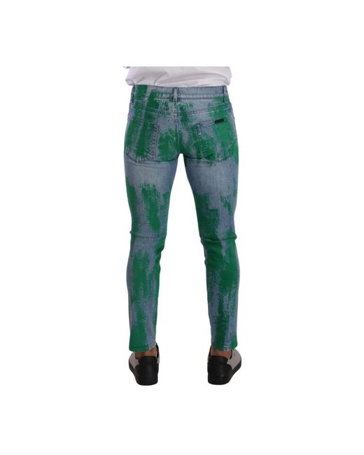 Jeans > skinny jeans Dolce & Gabbana pour homme en coloris Green