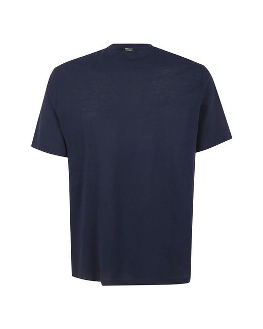 Herno Tops ,Blauw ,Katoen Casual T-Shirt in het Blue voor heren