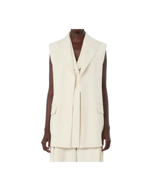 Sportmax Natural Waistcoats