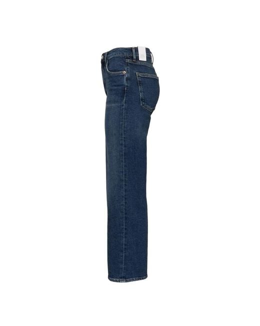 Agolde Blue Straight Jeans