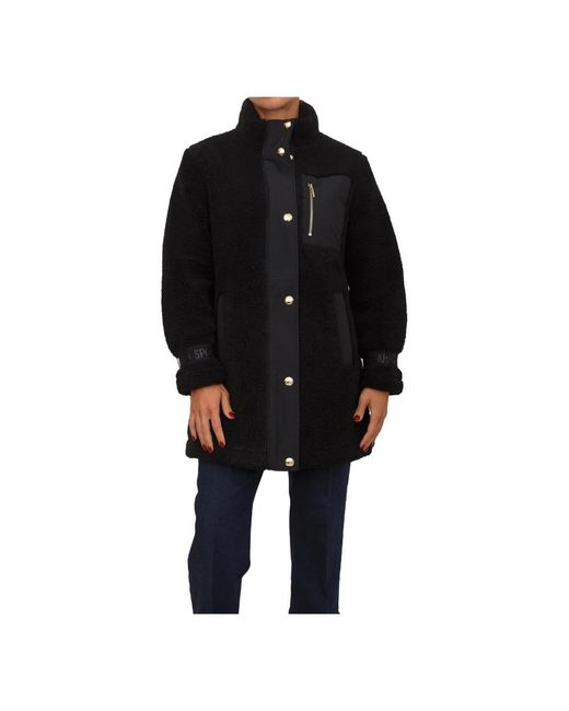 Liu Jo Black Single-Breasted Coats