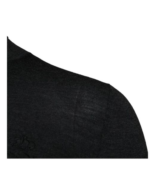 Dolce & Gabbana Black Turtlenecks for men