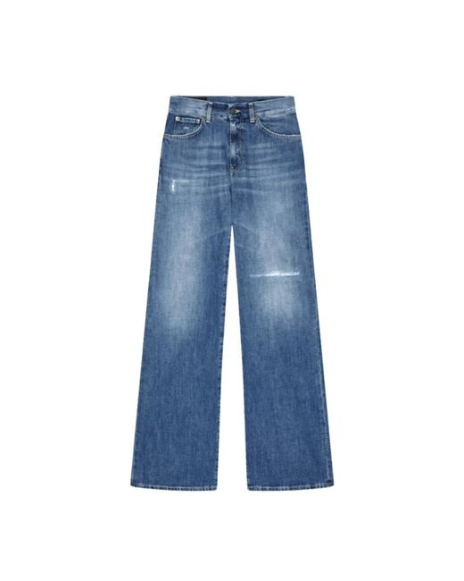 Dondup Blue Wide Jeans