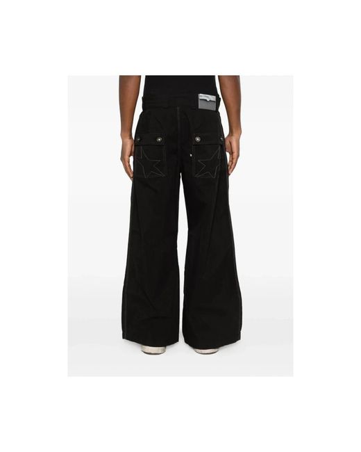 MADFRENZY Black Wide Trousers for men