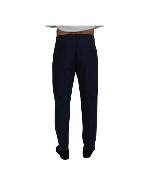 Dolce & Gabbana Blue Suit Trousers for men