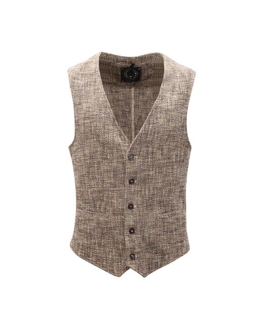 Tonello Brown Waistcoats for men