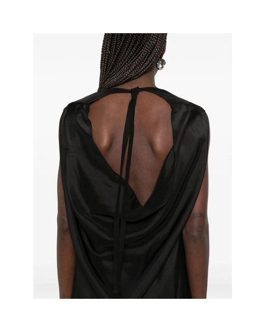 Midi Dresses di MM6 by Maison Martin Margiela in Black