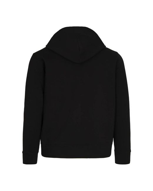 Emporio Armani Black Hoodies for men