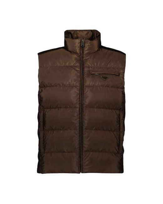 Prada Brown Vests for men