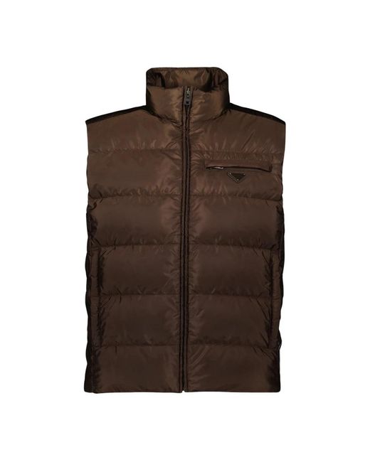 Prada Brown Vests for men