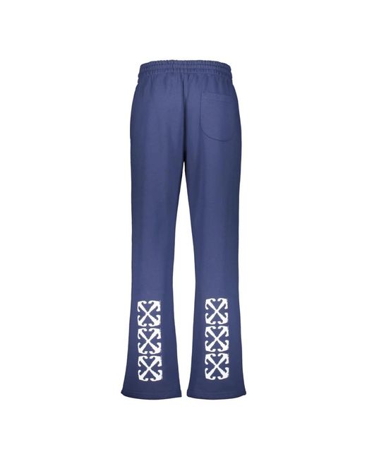 Off-White c/o Virgil Abloh Blue Sweatpants for men