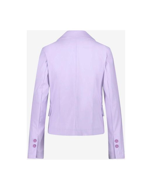 Jane Lushka Purple Atmungsaktiver jersey-blazer | moderner schnitt