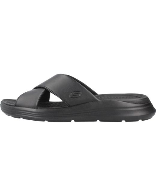 Sliders Skechers pour homme en coloris Black