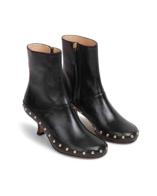 Chloé Black Heeled Boots