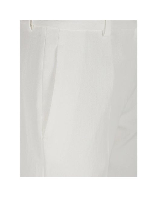 Ermanno Scervino White Slim-Fit Trousers