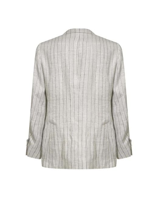 Brunello Cucinelli Gray Blazers for men
