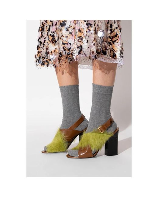 Marni Green High Heel Sandals