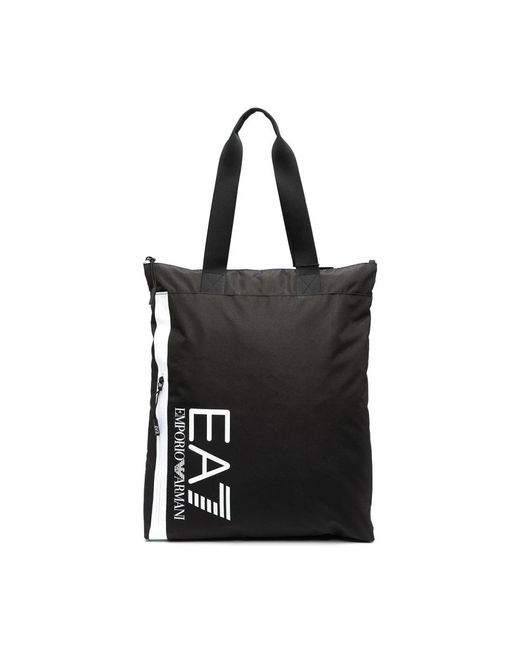 EA7 Black Tote Bags for men