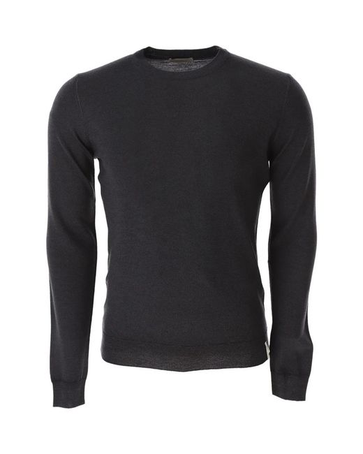 Brooksfield Black Round-Neck Knitwear for men