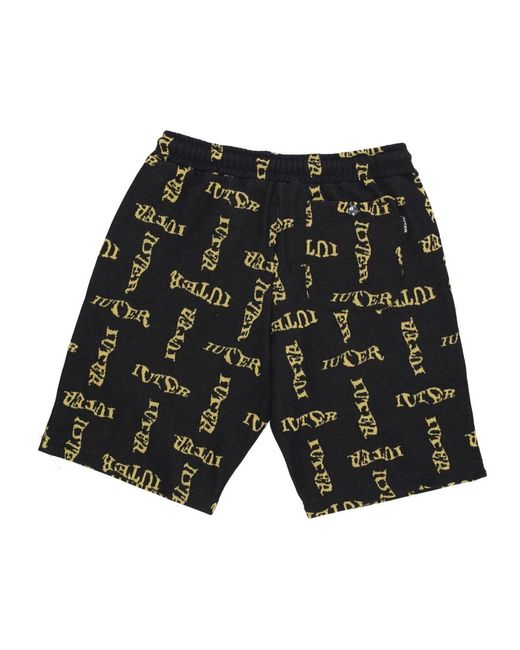 Iuter Black Casual Shorts for men