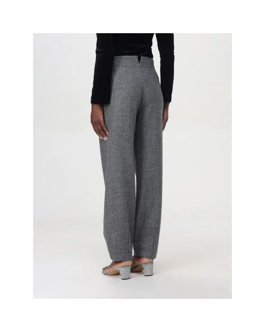 Emporio Armani Gray Wide Trousers