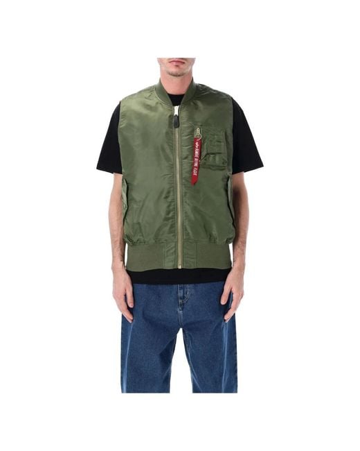 Vests Alpha Industries pour homme en coloris Green
