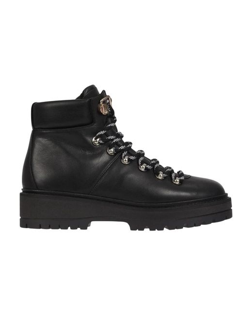 Tommy Hilfiger Black Lace-Up Boots