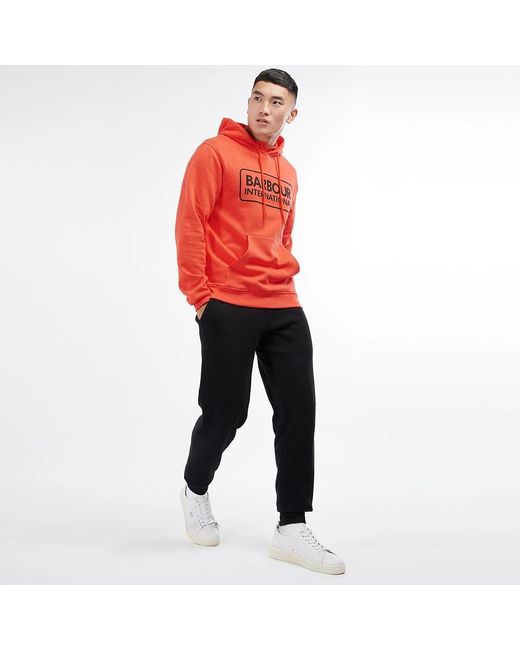 Barbour Orange Hoodies for men
