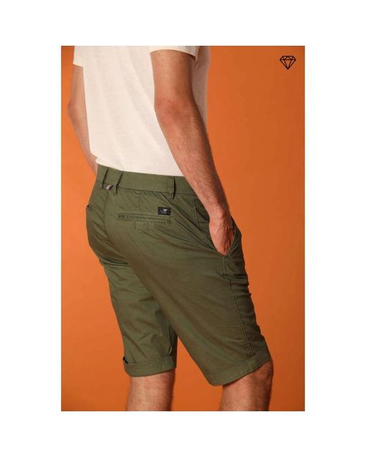 Mason's Grüne Chino Bermuda Shorts Regular Fit in Green für Herren