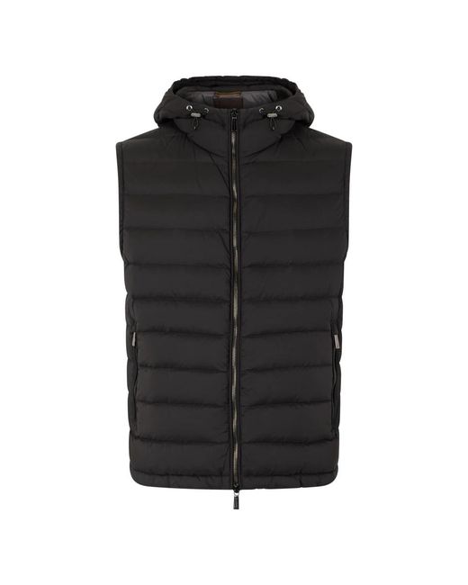 Vests di Moorer in Black da Uomo