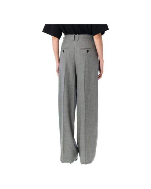 Wide Trousers Saint Laurent de color Gray