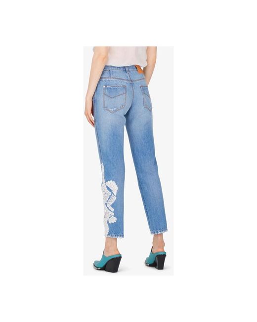 Jeans > cropped jeans Ermanno Scervino en coloris Blue