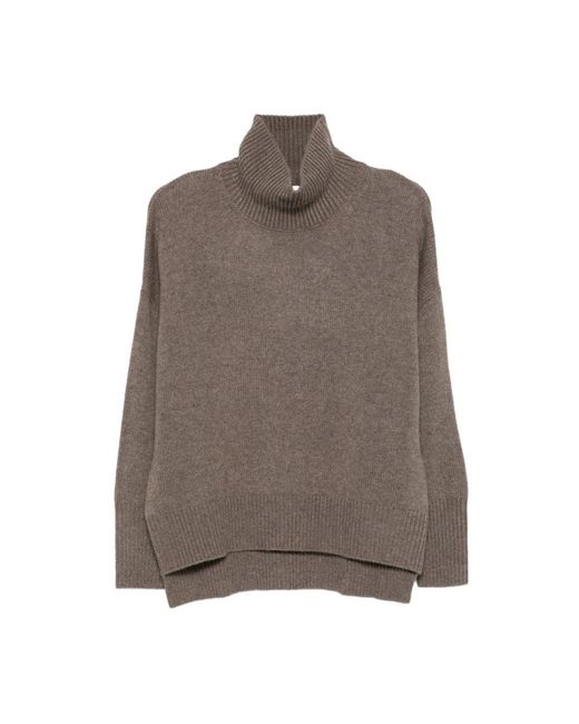 Lisa Yang Brown Turtlenecks