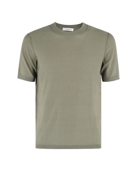Paolo Pecora Kurzarm Rundhals T-Shirt in Green für Herren