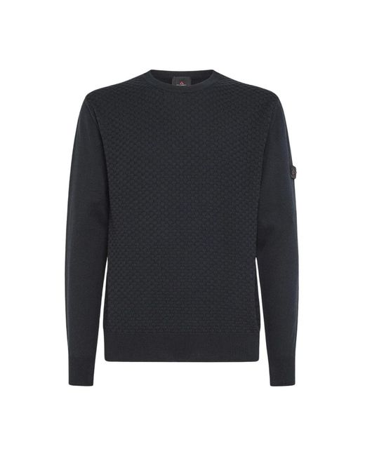 Peuterey Blue Round-Neck Knitwear for men