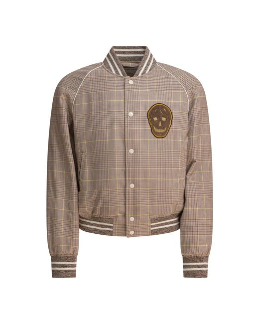 Alexander McQueen Brown Bomber Jackets for men