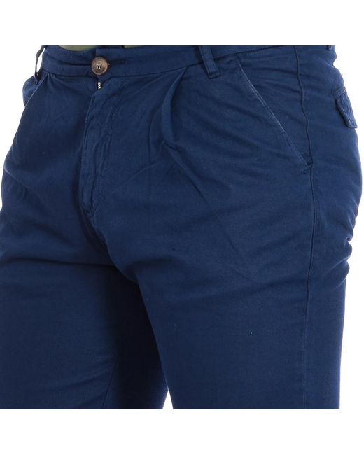 La Martina Blue Casual Shorts for men