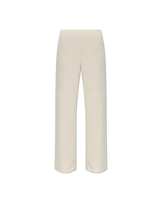 Rethinkit Studios Broeken ,Wol Wide Rib Straight Pants Merci in het Natural